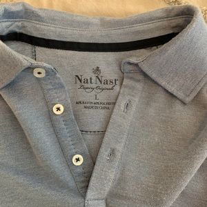 Blue Nat Nast men’s polo shirt